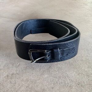 Lilith Women’s Black Genuine Leather Belt Wrap Under Buckle (L) Sz 100/40